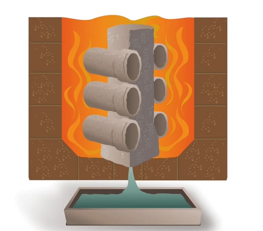 Thoát sáp và nung vỏ 1